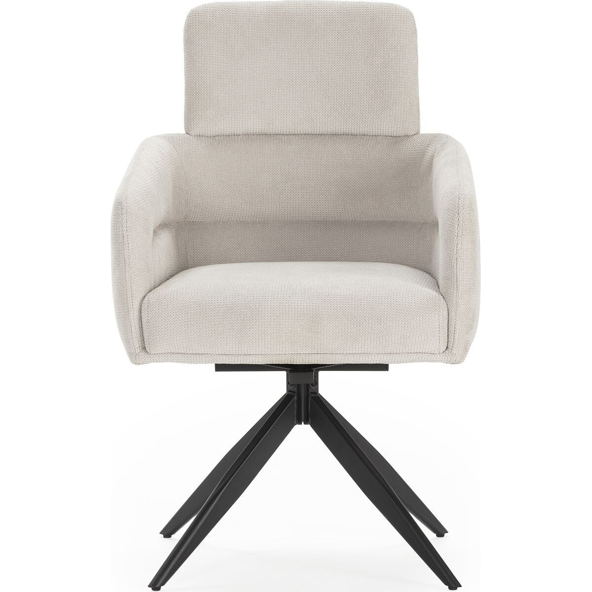 Lot de 2 fauteuils pivotants en tissu - ALVAR