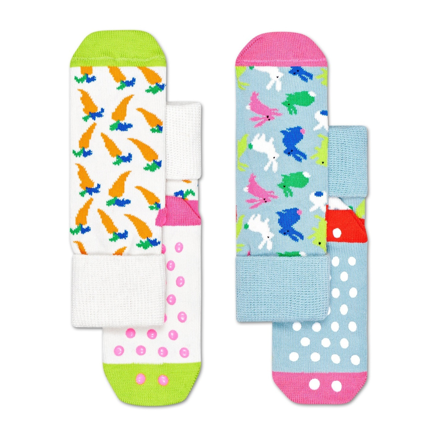 Calcetines kids 2-pack  bunny anti-slip s