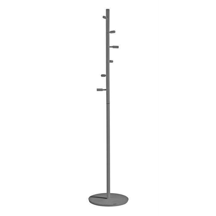 Perchero Espiral madera haya gris 182x37x37 cm
