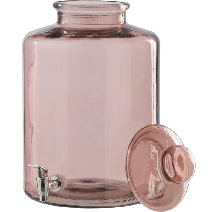 J-Line Distributeur de Boissons - verre - rose saumon