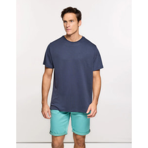 Camiseta Manga Corta Azul Marino - Pulsaro