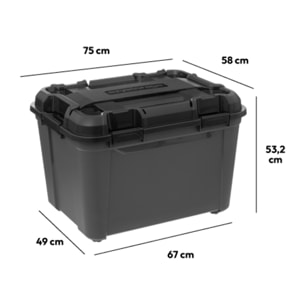 Boîte en plastique 160L noir