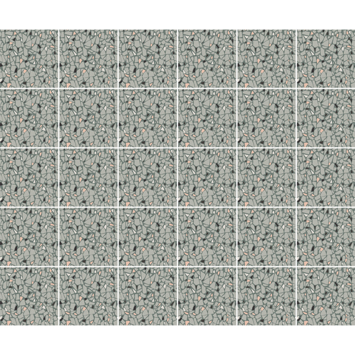 Stickers muraux - Sticker Mural Carrelage adhésif Cuisine Salle de Bain - 30 STICKERS CARRELAGES TERRAZZO MASINA