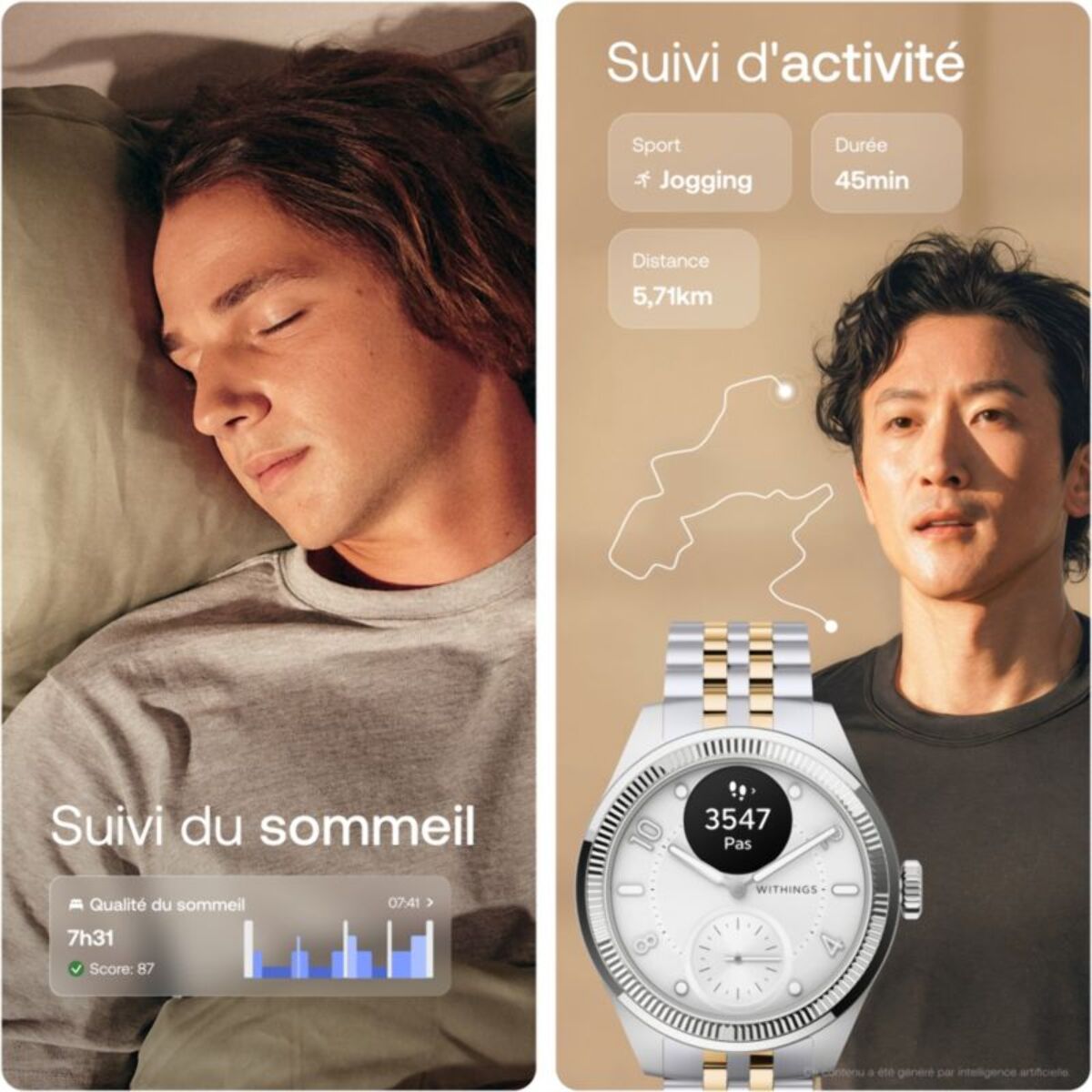 Montre santé WITHINGS Scanwatch Nova Brilliant 39mm Titanium