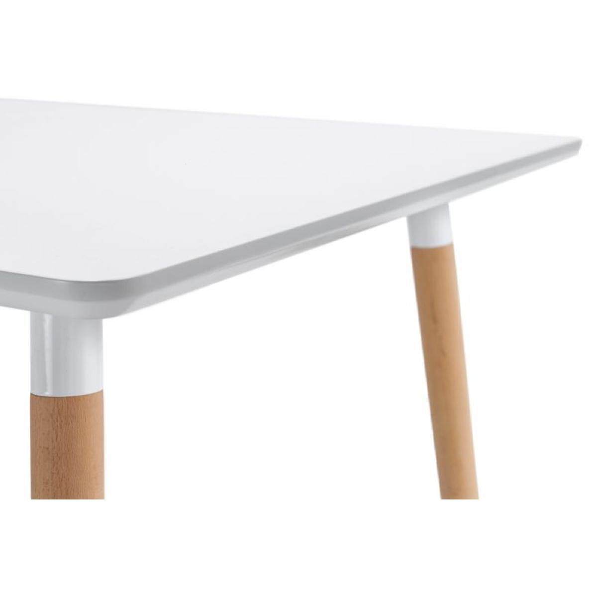 Mesa de comedor extensible Nordika Blanco - Madera de haya