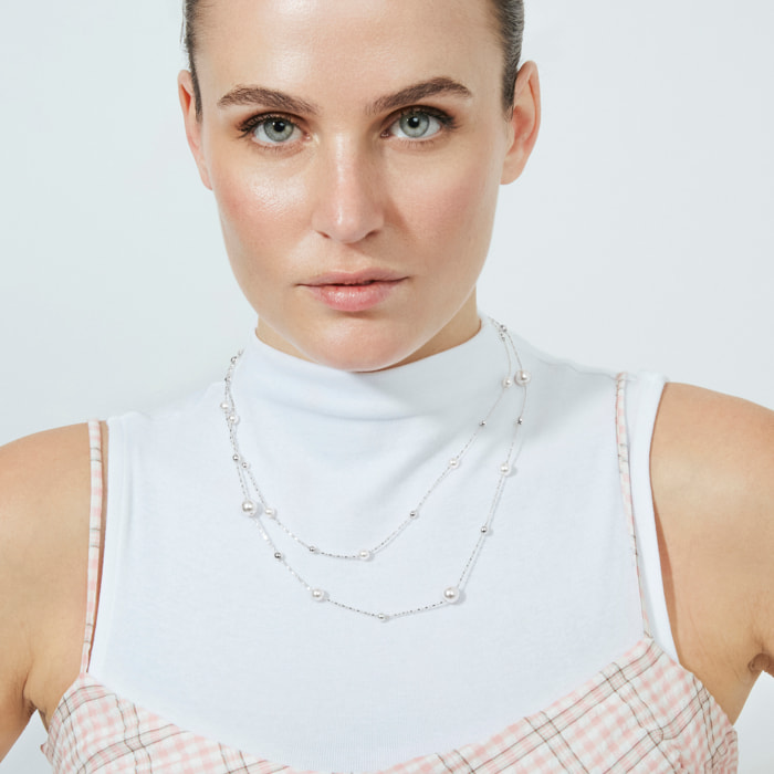 Collar Clasow acabado plata