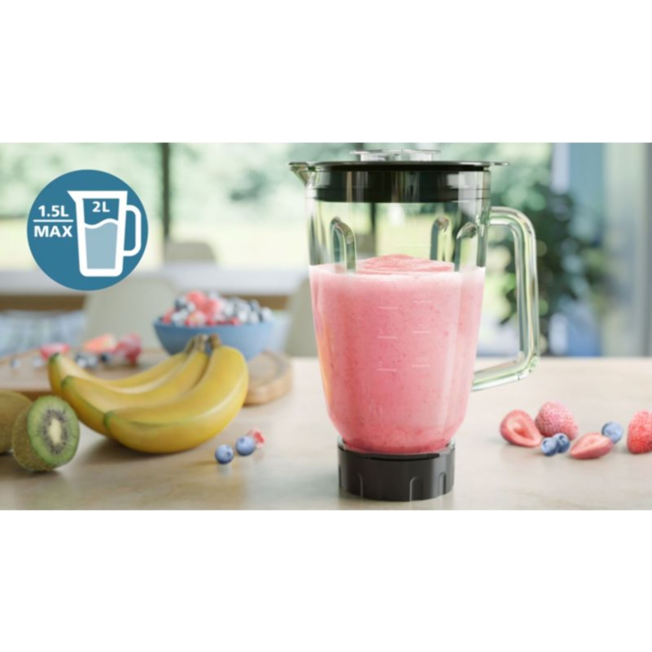 Blender PHILIPS HR3040/00 Blender mixeur métal Série 5000 2L, 1200W