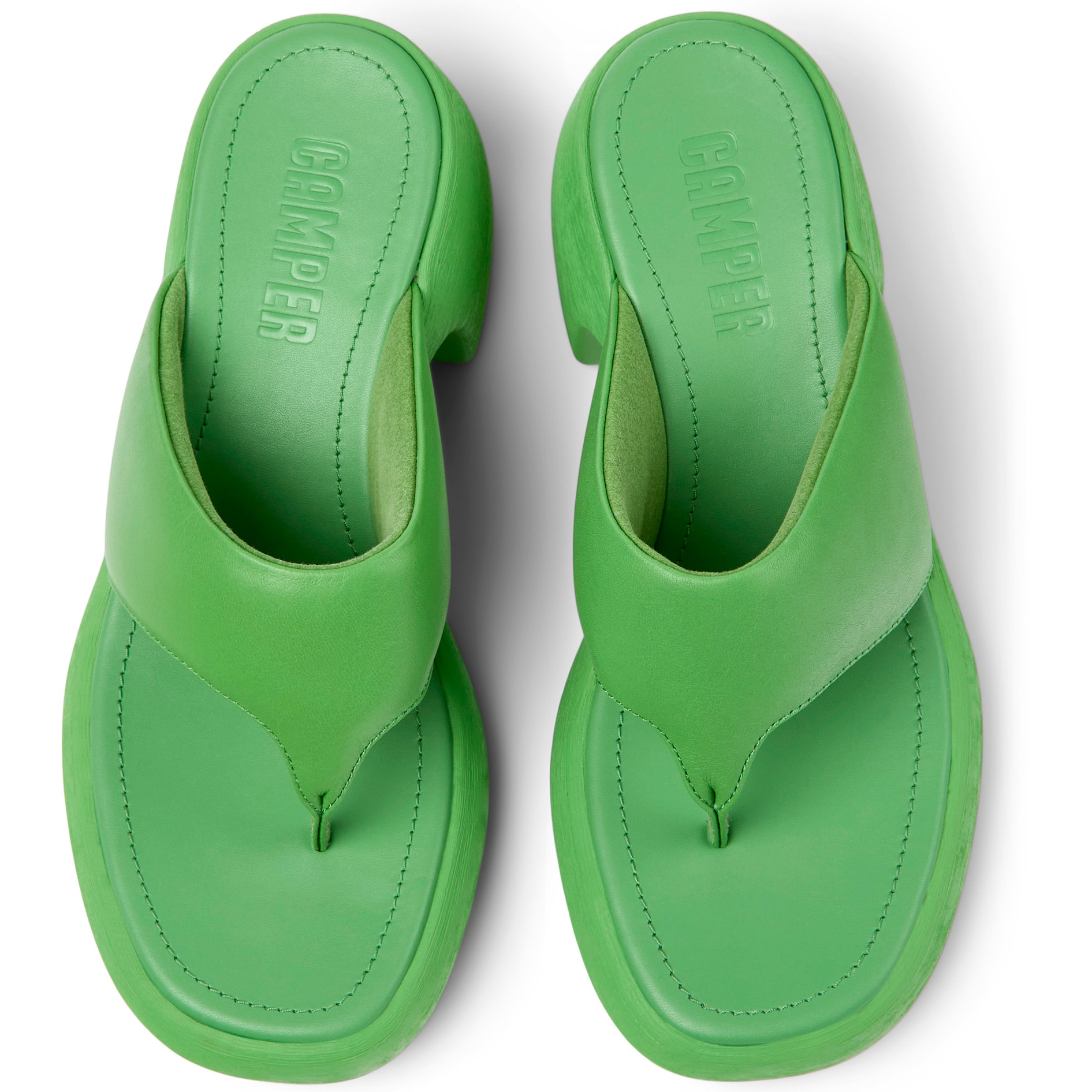 Sandalias - CAMPER Thelma - Verde - Cuero liso