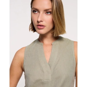 Camisa Tirantes Caqui - Nurita