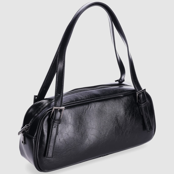 Bolso - Negro - Medida: 34 cm x 15 cm x 9 cm