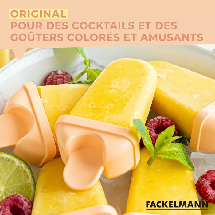 Lot de 5 moules pour glaces à l'eau maison Fackelmann Summer Party