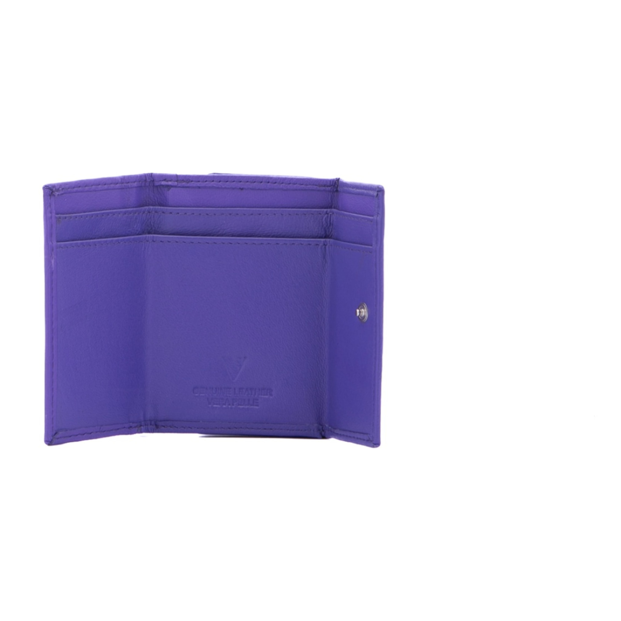 Portafoglio donna - Modello False - Ecopelle e poliestere - 10.0 x 7.5 x 2.0 cm