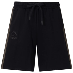 Kappa - Pantaloni Corti Uomo Nero - Logo Tape Gerri