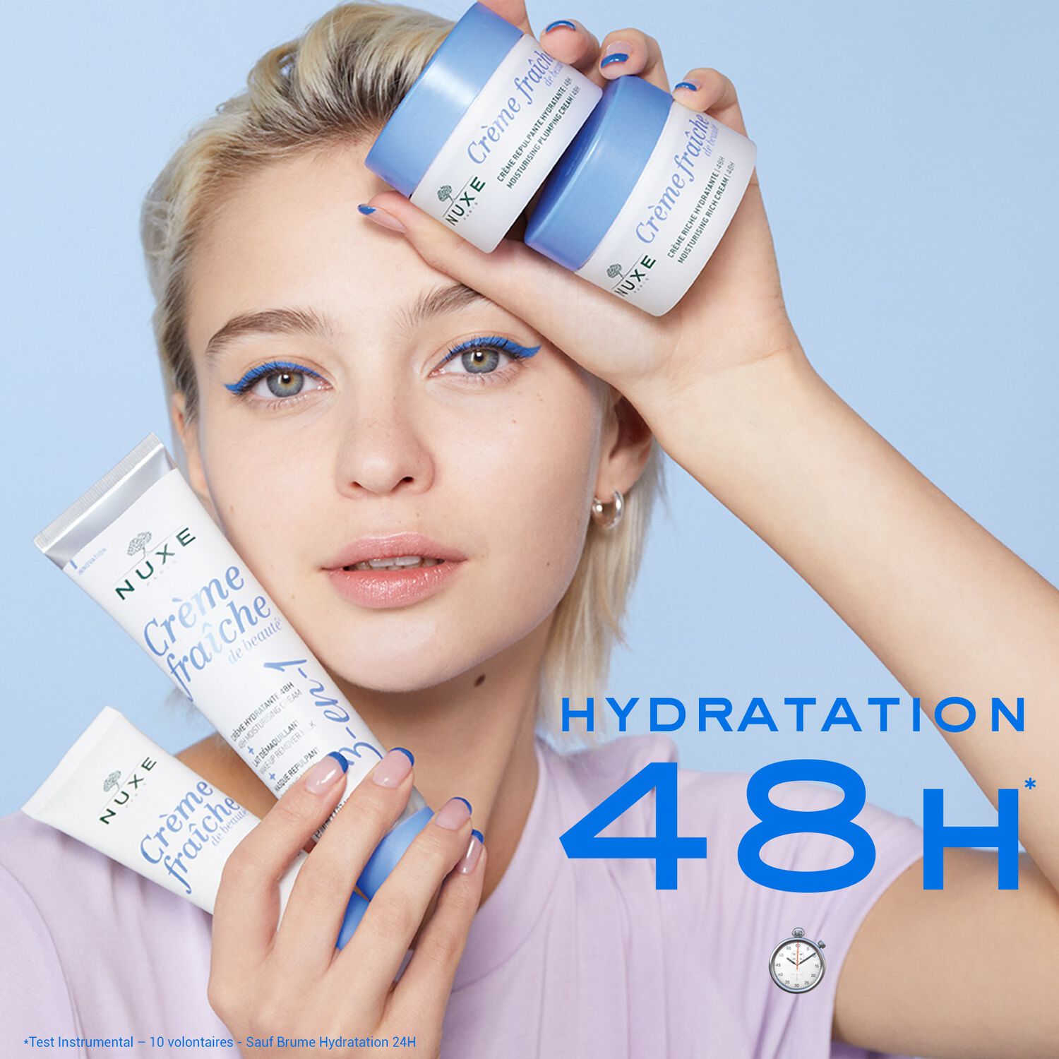 Crème fraîche de beauté®  - Crème Repulpante Hydratante 48h- Peaux normales