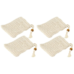 Lot de 4 porte savon en plastique Fackelmann Tecno