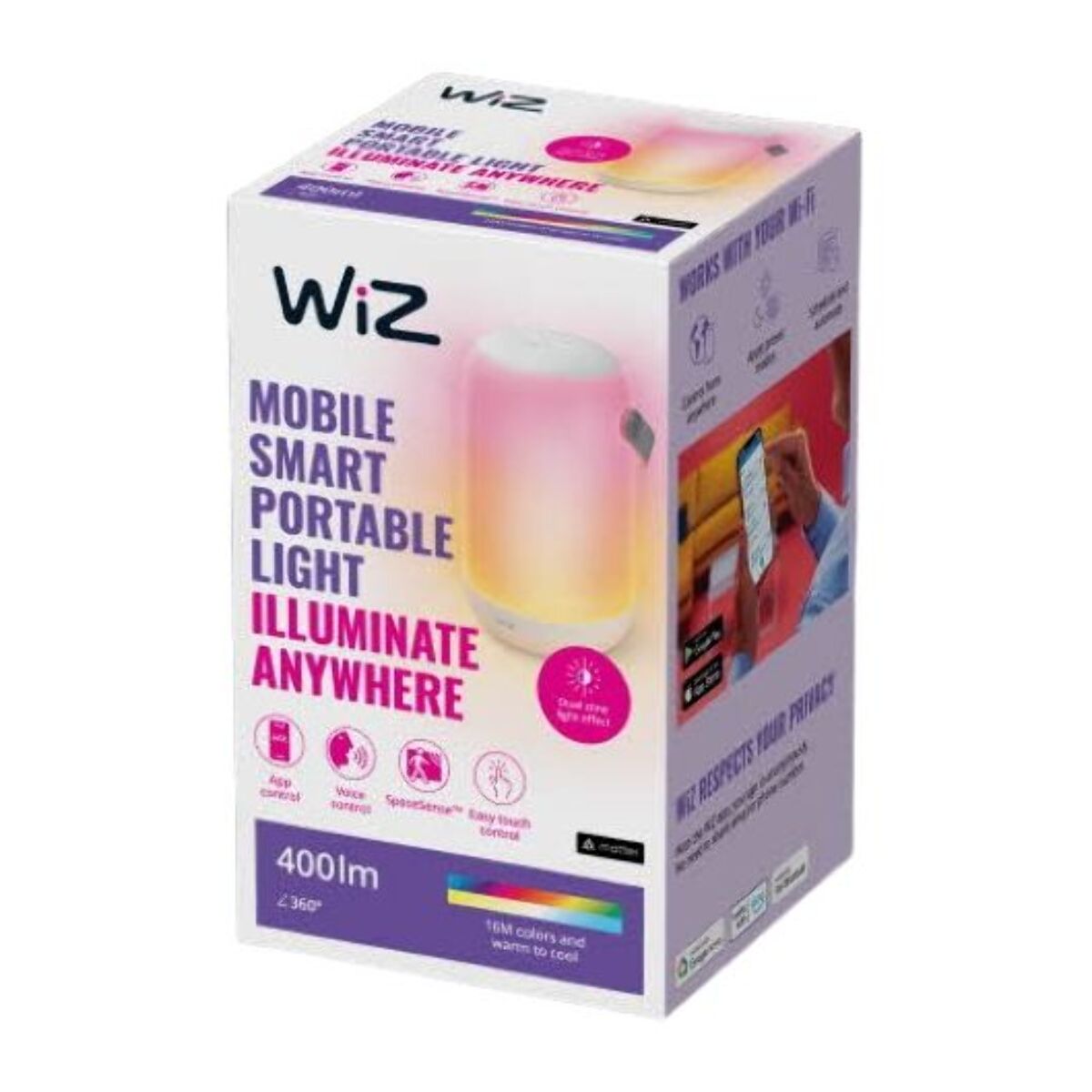 Lampe connectée WIZ Lampe portable Couleur