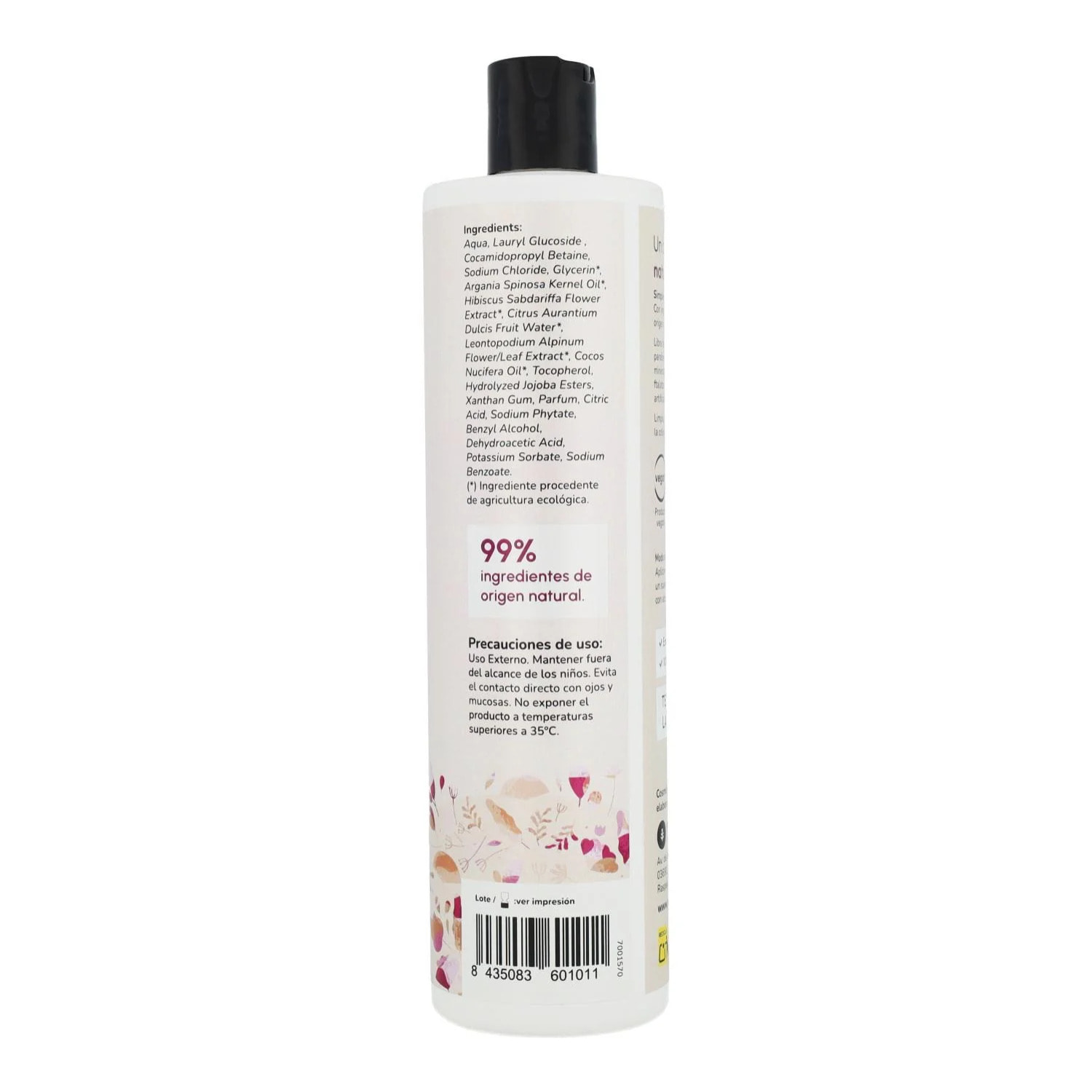 Champú potenciador de brillo Flor de Hibisco y Coco Planeta Huerto 500 ml