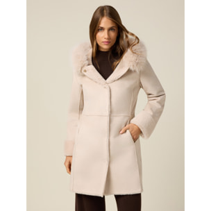 Oltre - Cappotto in tessuto morbido - Beige