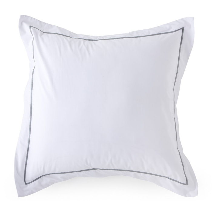 Taie d'oreiller ito blanc/gris