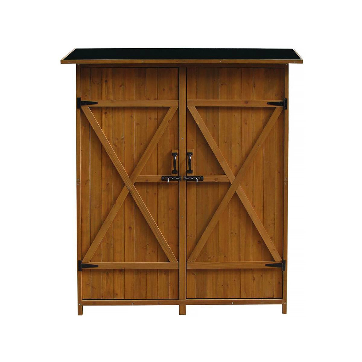 Armoire de jardin "Espacio" - 140 x 49 x 162 cm - Marron