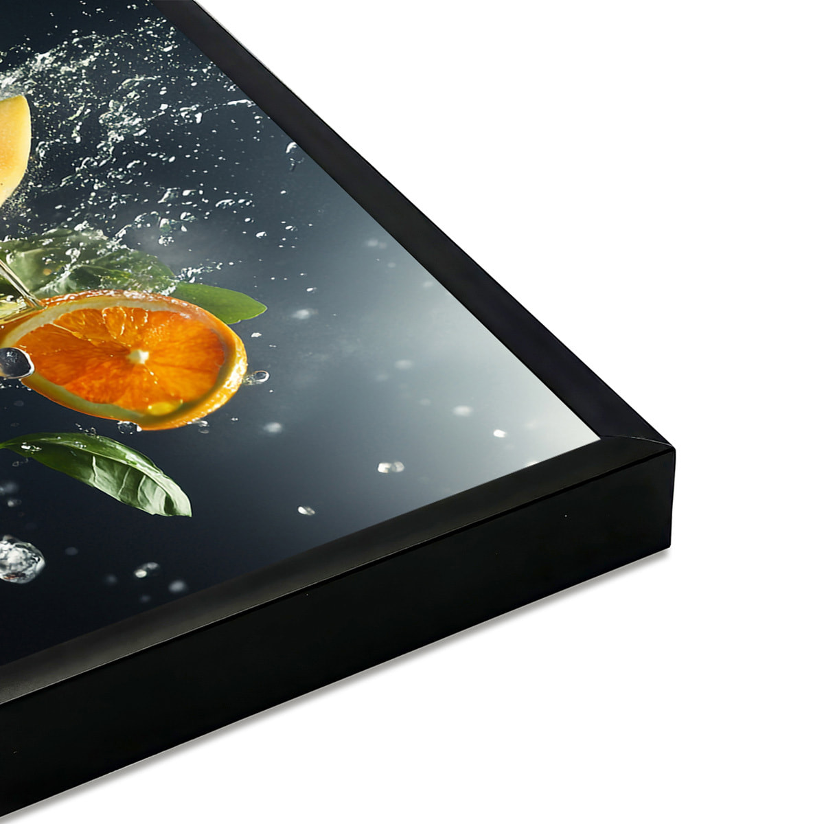 Affiche trio de jus Affiche + cadre en métal - Noir