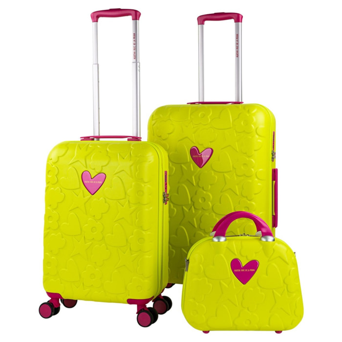 Juego De Maletas Pc Agatha Ruiz De La Prada Iconic Pistacho