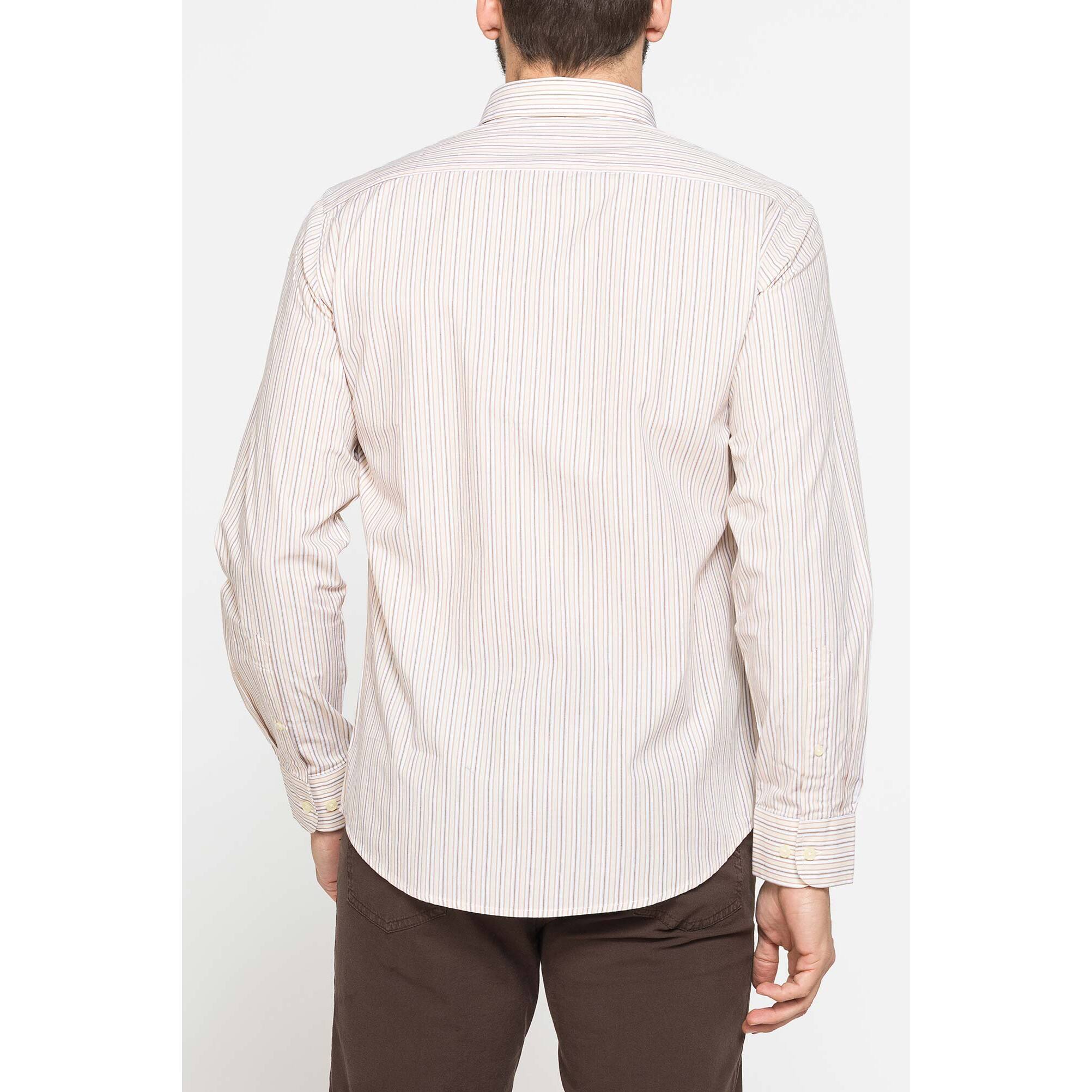 CAMICIA BUTTON-DOWN CON MANICA LUNGA E TASCHINO