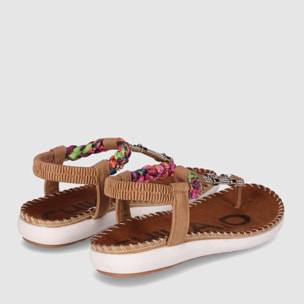 Sandalias - Cuero - Tacón: Bajo