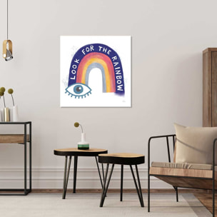 Tableau abstrait Look For the Rainbow Toile imprimée