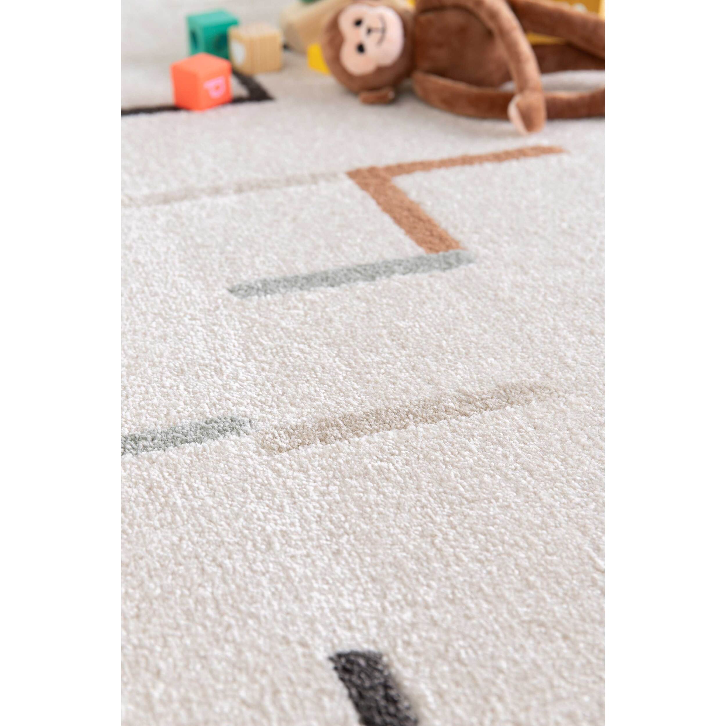 DOMUS Alfombra de estilo escandinavo multicolor, varias medidas disponibles.