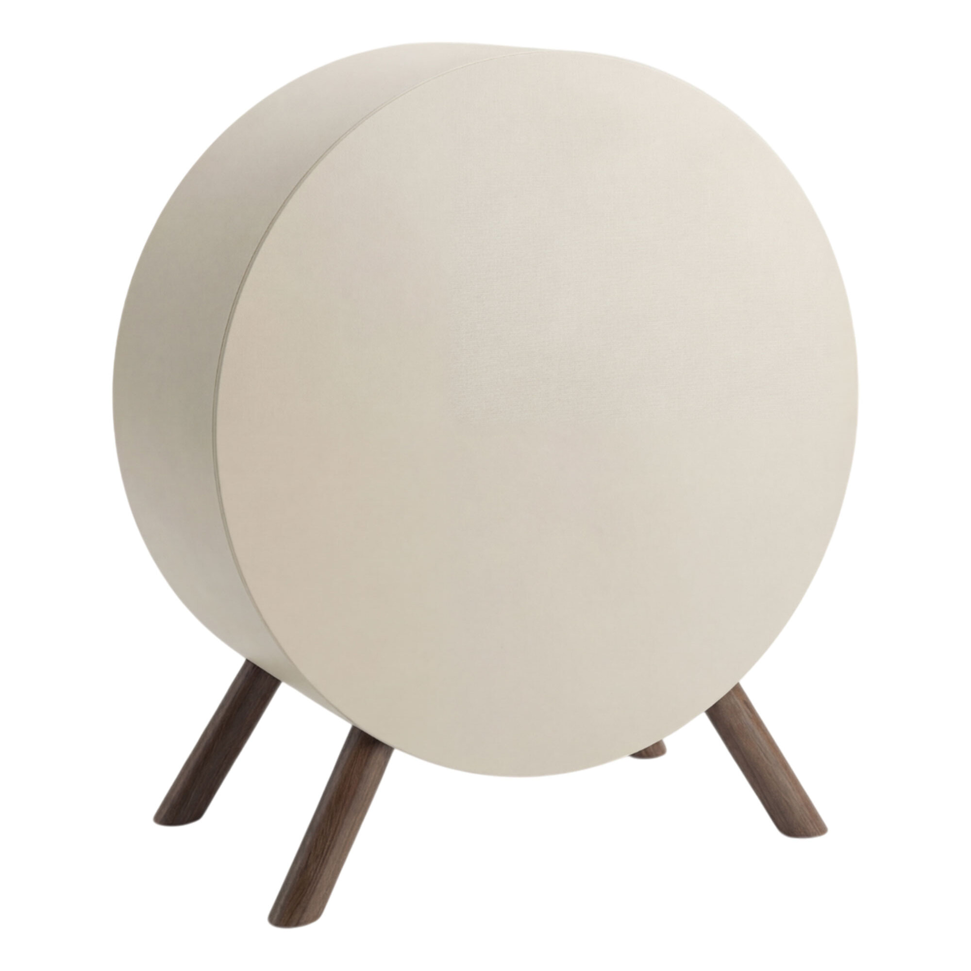 Venere - Camino a Bioetanolo da Pavimento 60x72x30 cm con Bruciatore 1 Litro e Piedi in Legno di Pino Tortora