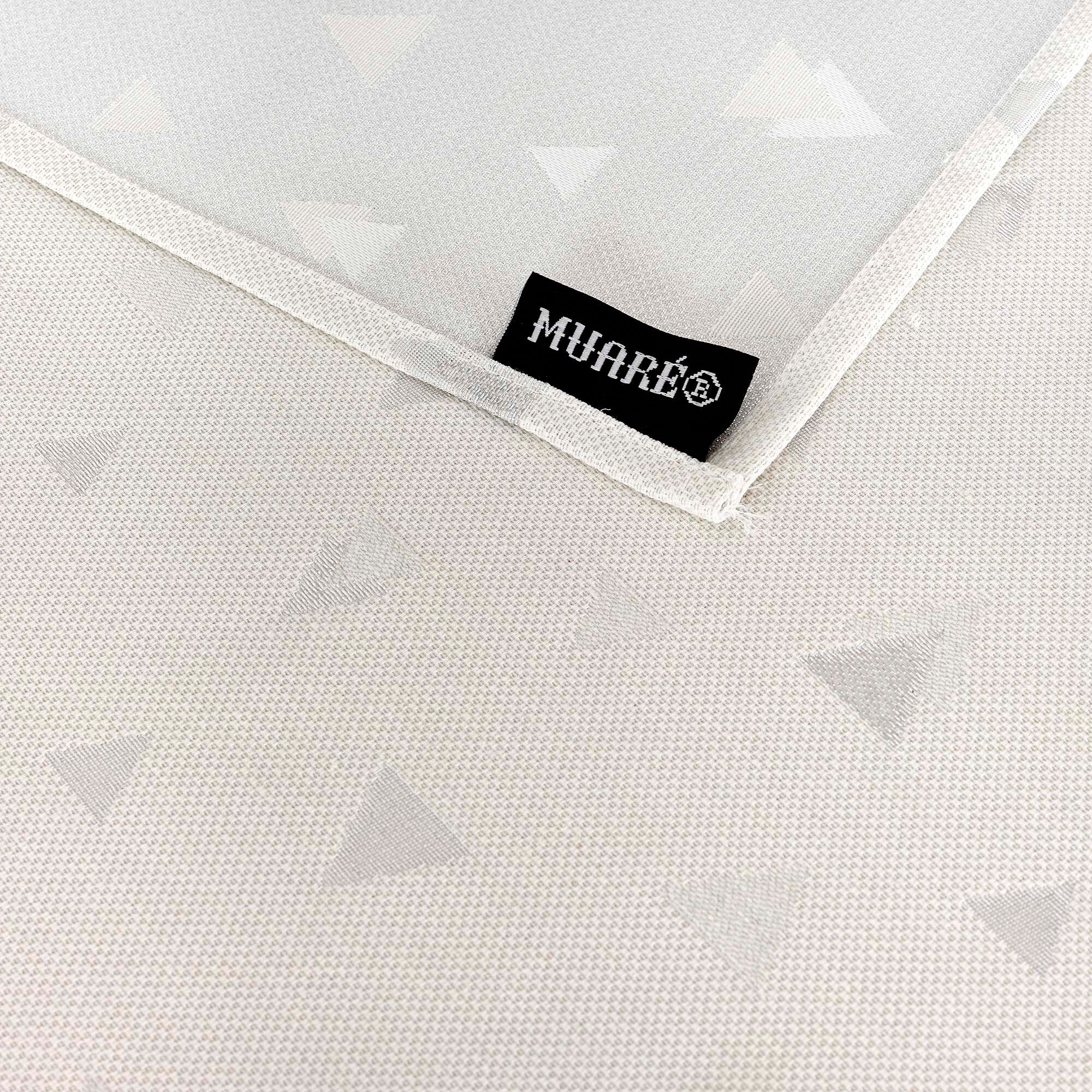 Nappe Anti-tâches Toucher du Tissu Jacquard Navidad Astroni Lurex R22120 Natural Plata