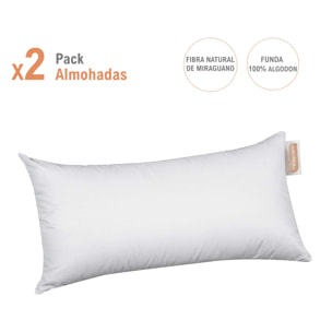 PACK OFERTA 2 Almohadas MIRAGUANO FIBRA NATURAL Nordic_Home