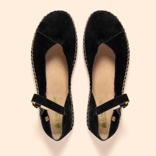 Zapatos N679 SILK SUEDE BLACK / CAMPOS color Black