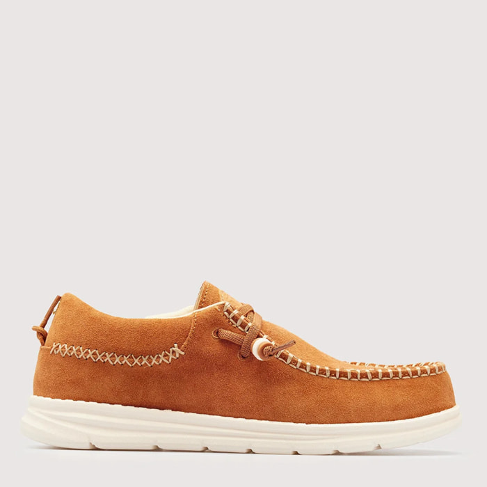 Mocasín Casual Serraje Marrón - Mullilah