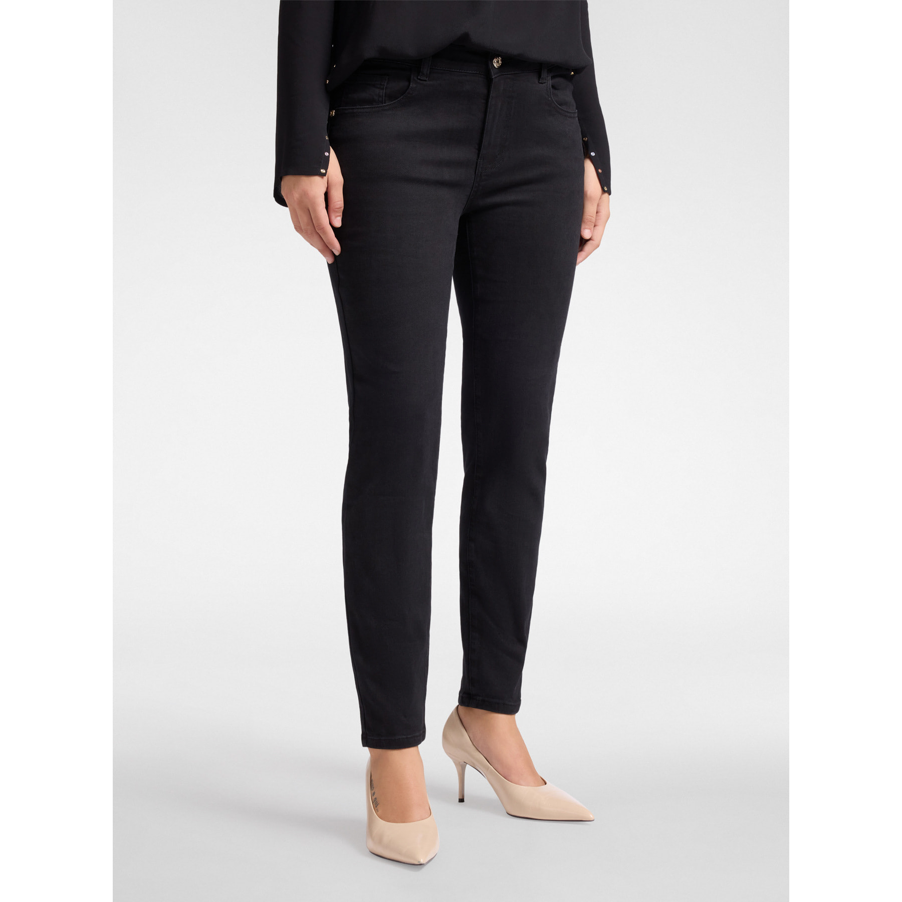 Elena Mirò - Jeans 5 tasche skinny, "Helena" - Nero