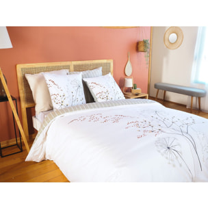 Parure De Couette 3pcs Better Coton Bci Soliflore