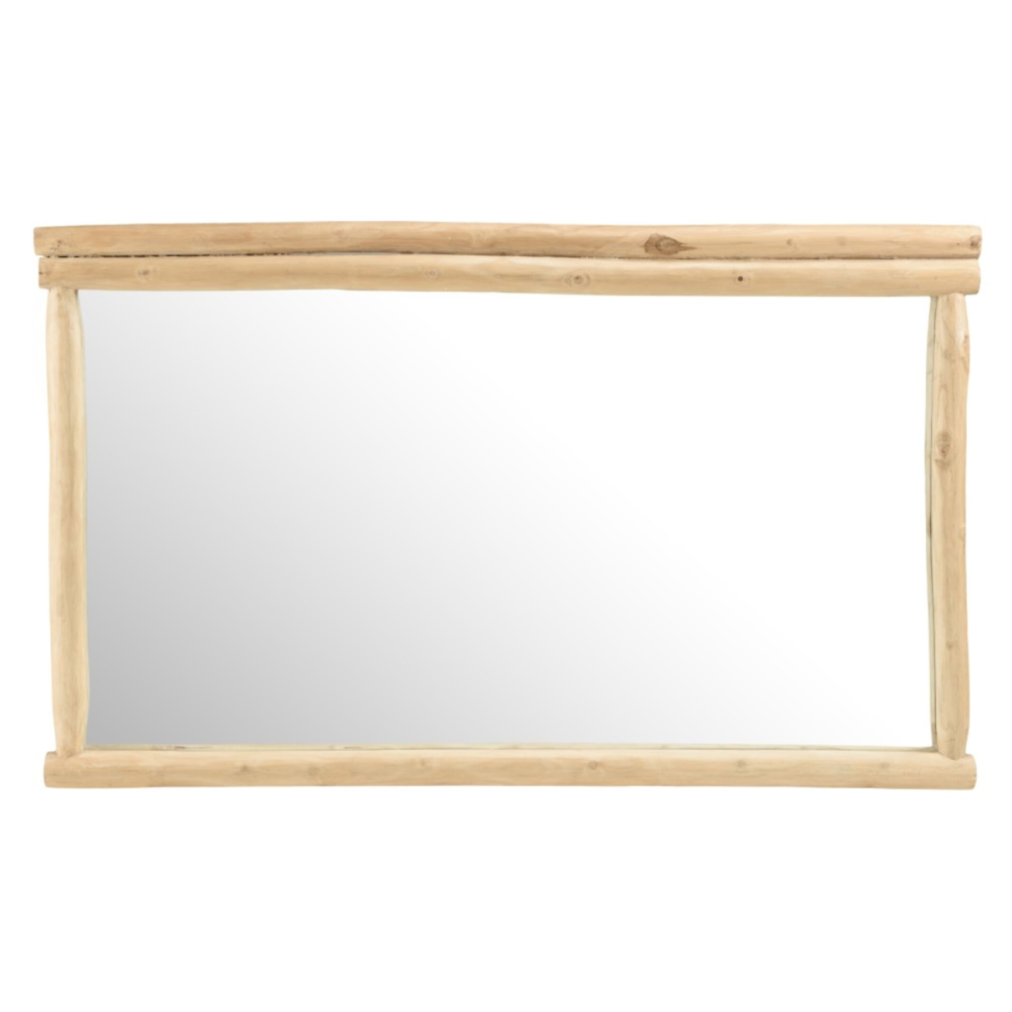 WILL - Miroir rectangulaire en branches de teck naturel