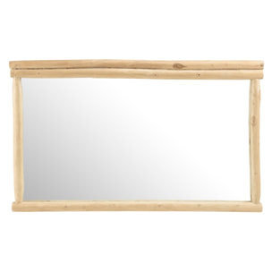 WILL - Miroir rectangulaire en branches de teck naturel