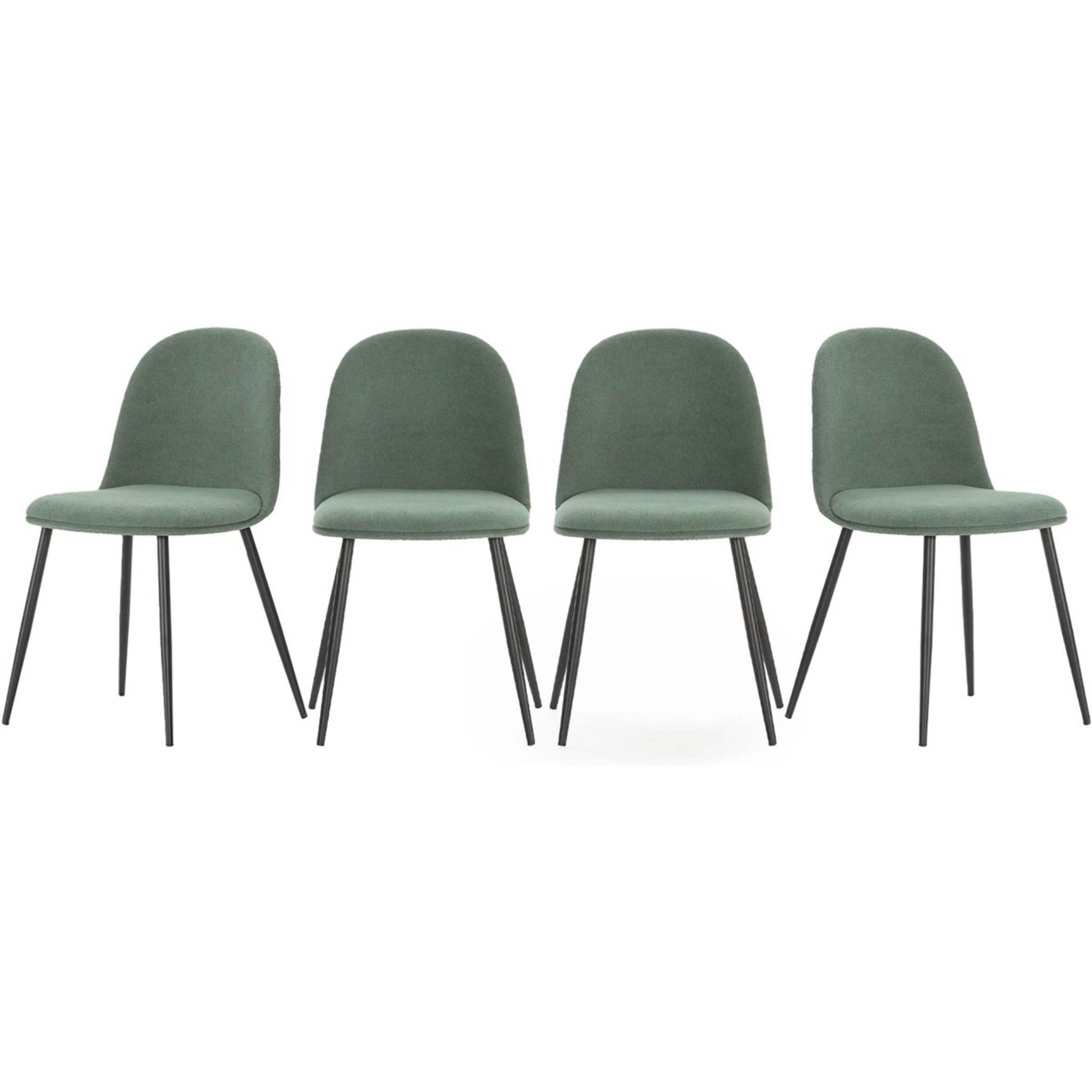 Lot de 4 chaises en tissu - HAVEN
