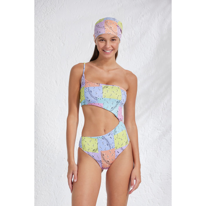 Costume mare donna intero trikini bandana Noidinotte