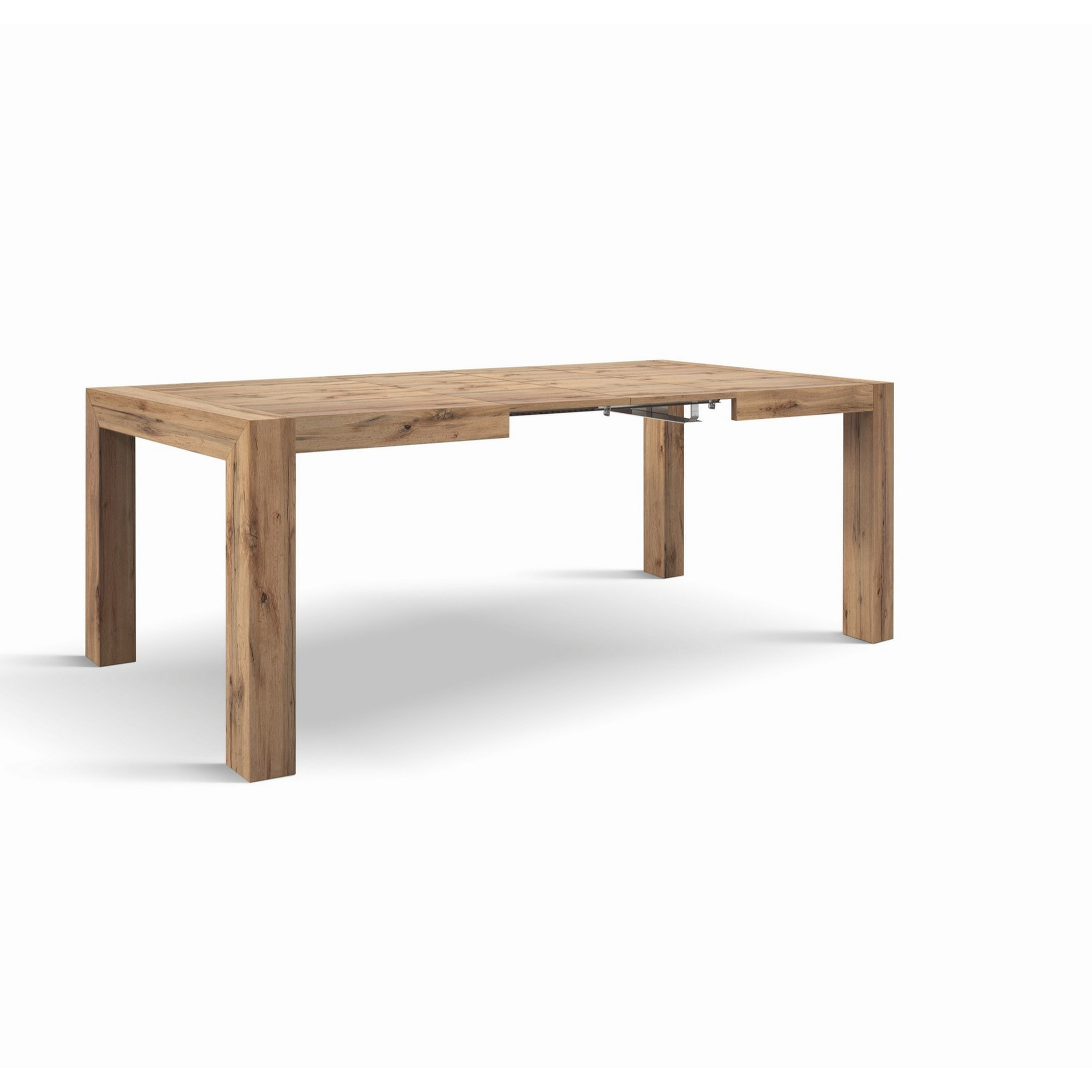 Tavolo MARZAMEMI in legno, finitura rovere rustico, allungabile 140x90 cm - 220x90 cm