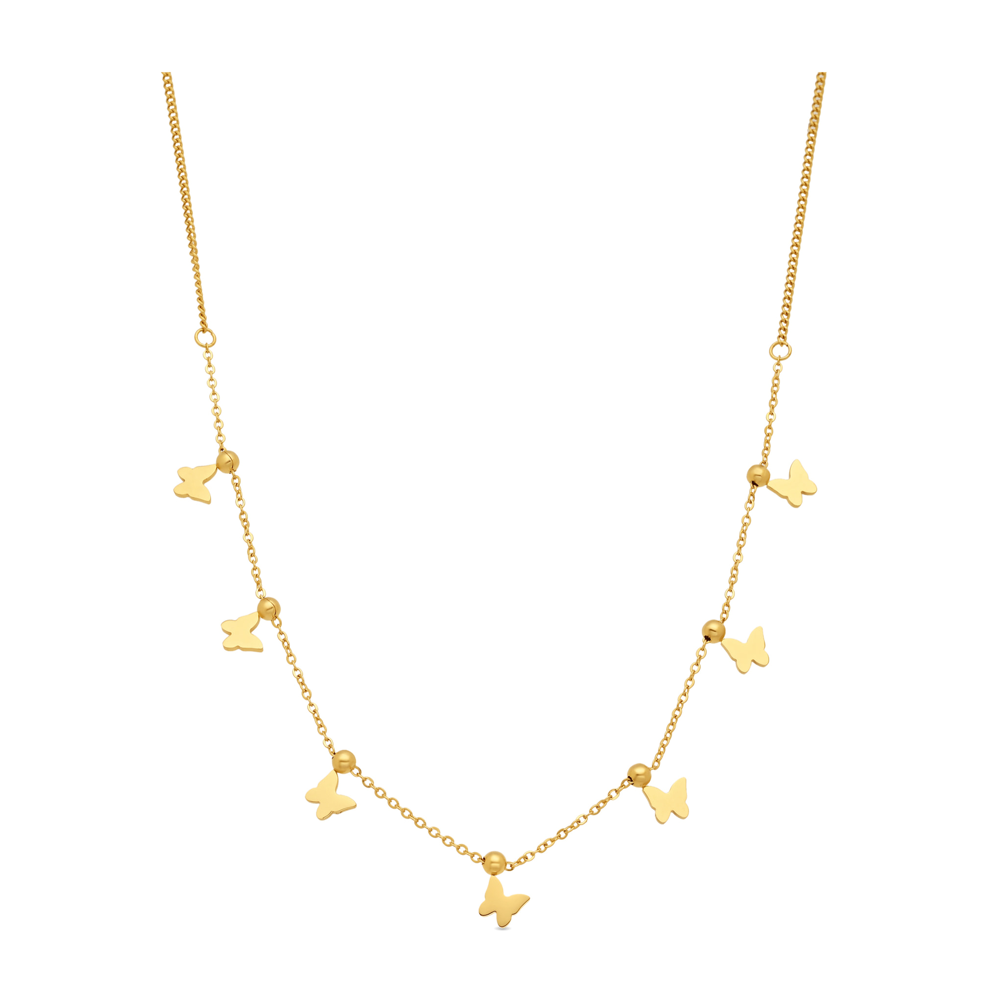 Collar acabado en oro amarillo de 18k