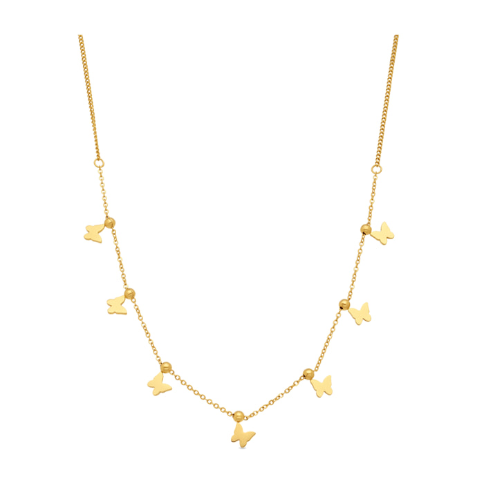 Collar acabado en oro amarillo de 18k