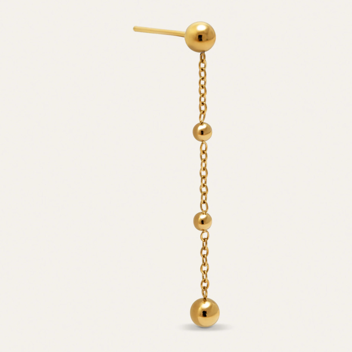 Pendiente Suelto Drop Bomb Acero Baño Oro