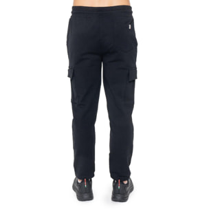 Pantalón de deporte de invierno para hombre con pequeño logo "Basic" en el puño