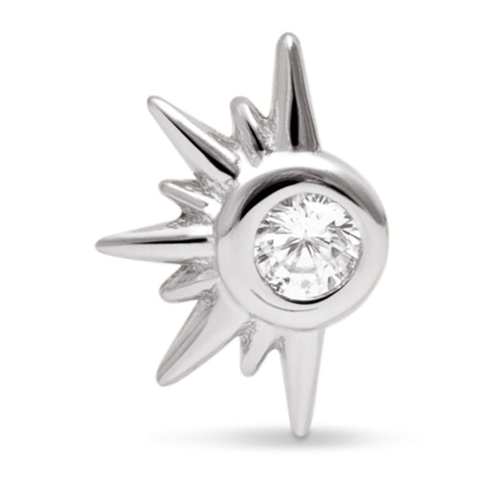 Pendiente Suelto Solar Plata