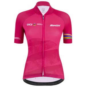 Uci Official Championne Du Monde - Maillot Femme - Bordeaux - Femme