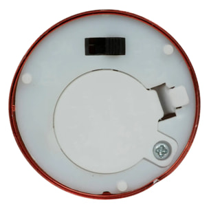 Lot de 4 bougies LED votives métal rouge