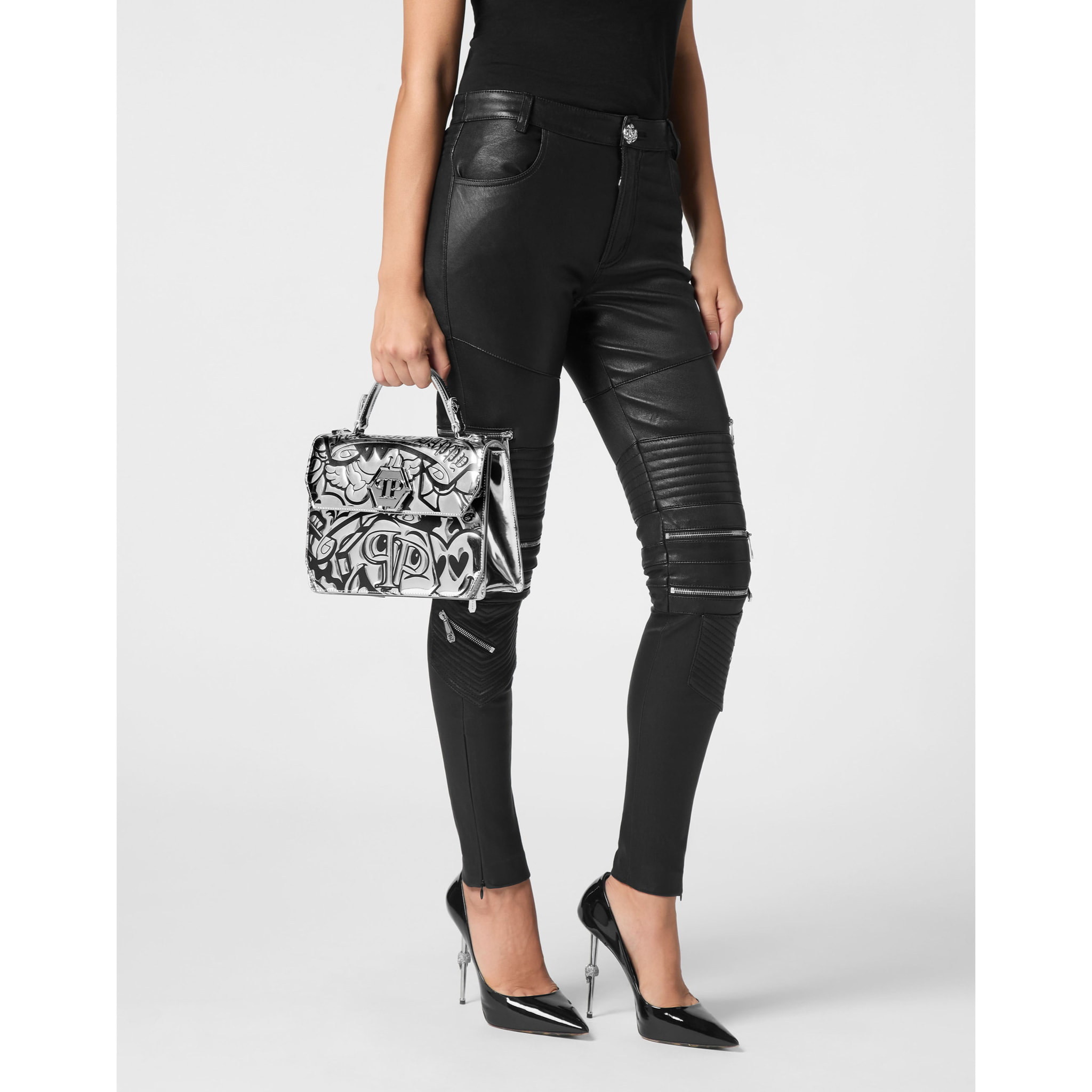PHILIPP PLEIN Bolsa de asas SMILE
